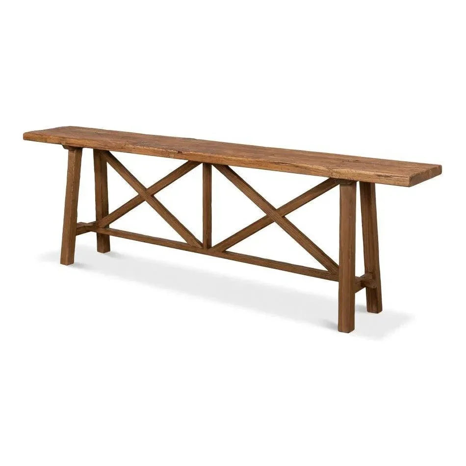 Double X Base Console Sofa Table - LOOMLAN - Sarreid - Console Tables