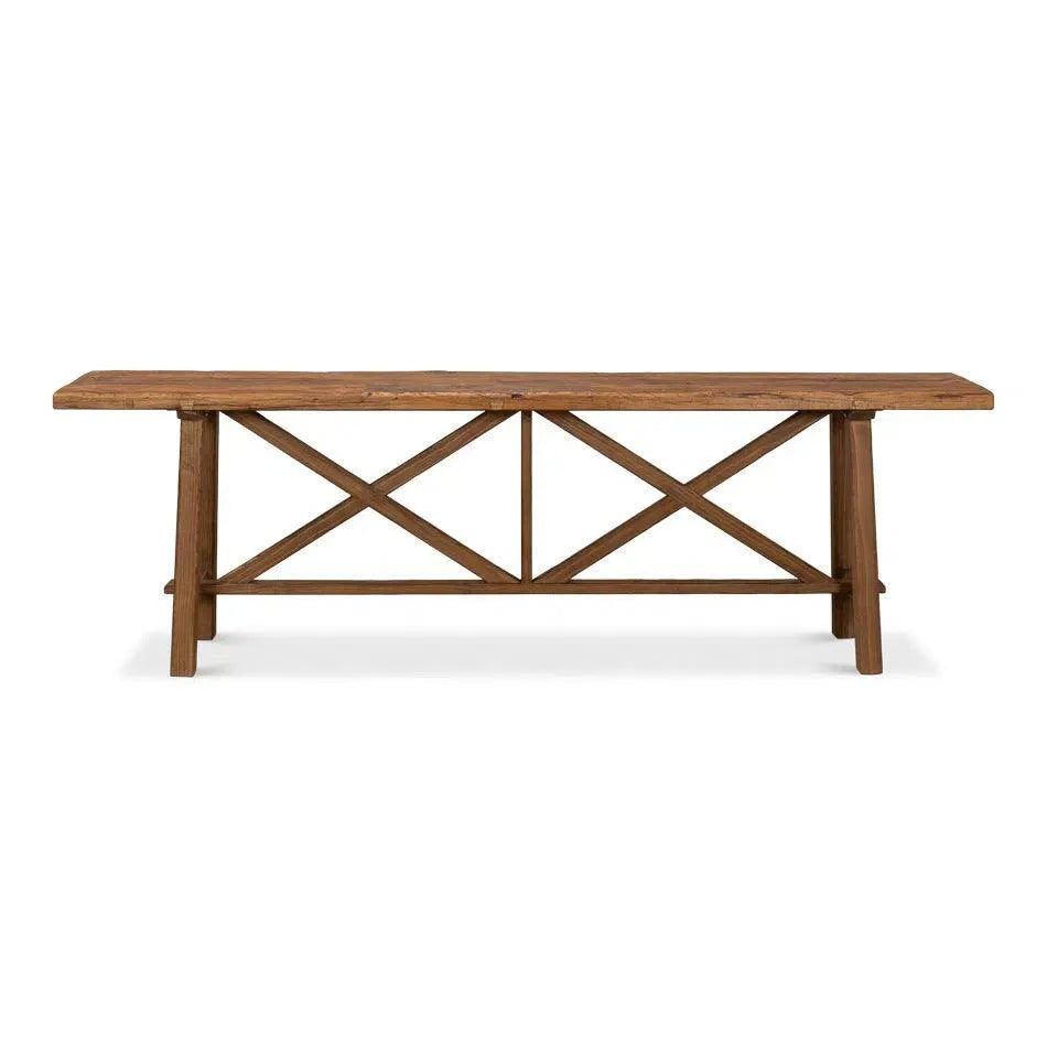 Double X Base Console Sofa Table - LOOMLAN - Sarreid - Console Tables