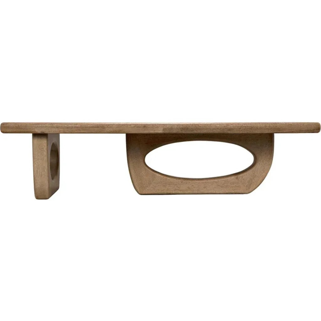 Noir Douglas Rectangular Wood Coffee Table