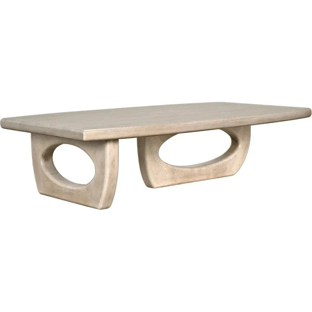 Noir Douglas Rectangular Wood Coffee Table