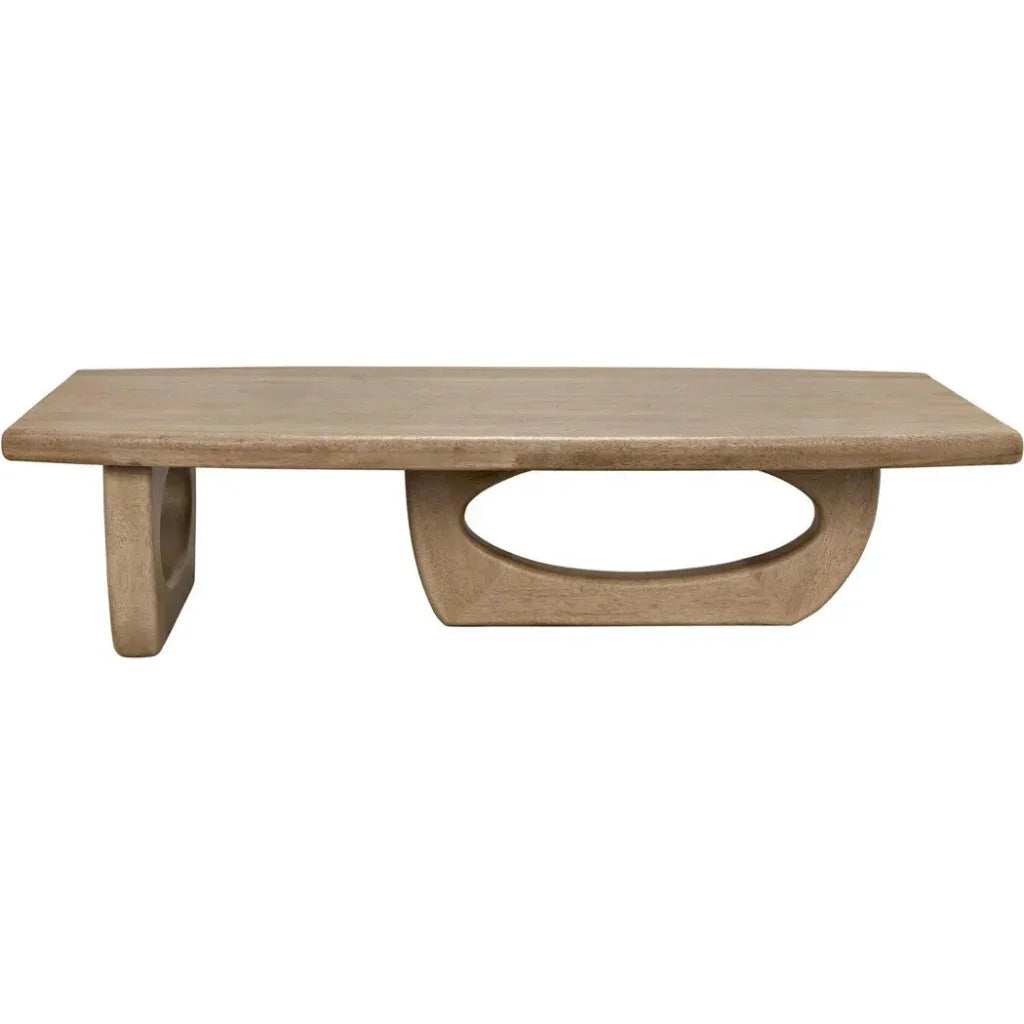 Noir Douglas Rectangular Wood Coffee Table