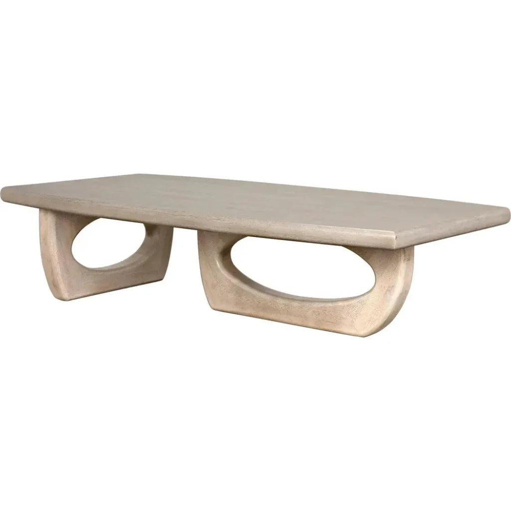 Noir Douglas Rectangular Wood Coffee Table