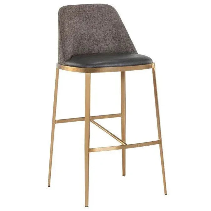 SUNPAN Dover Leather Luxurious Barstool