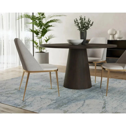 SUNPAN Dover Leather Luxurious Dining Chair 2PC