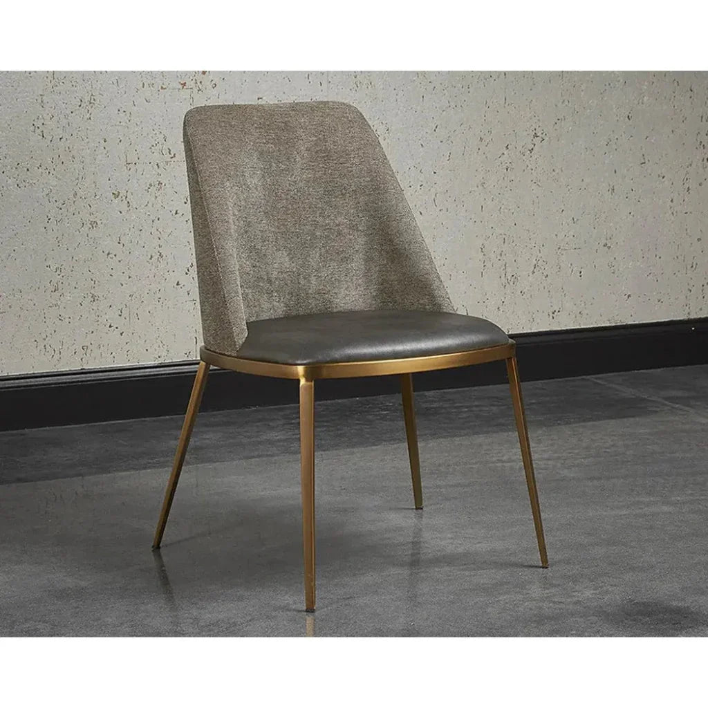 SUNPAN Dover Leather Luxurious Dining Chair 2PC
