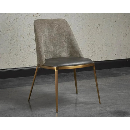SUNPAN Dover Leather Luxurious Dining Chair 2PC