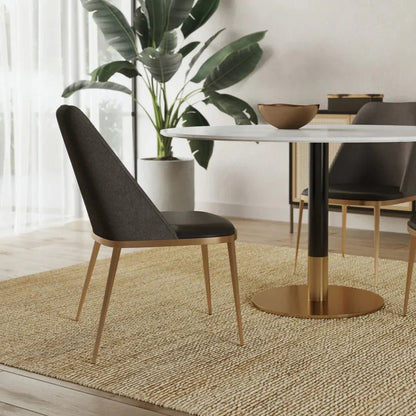 SUNPAN Dover Leather Luxurious Dining Chair 2PC