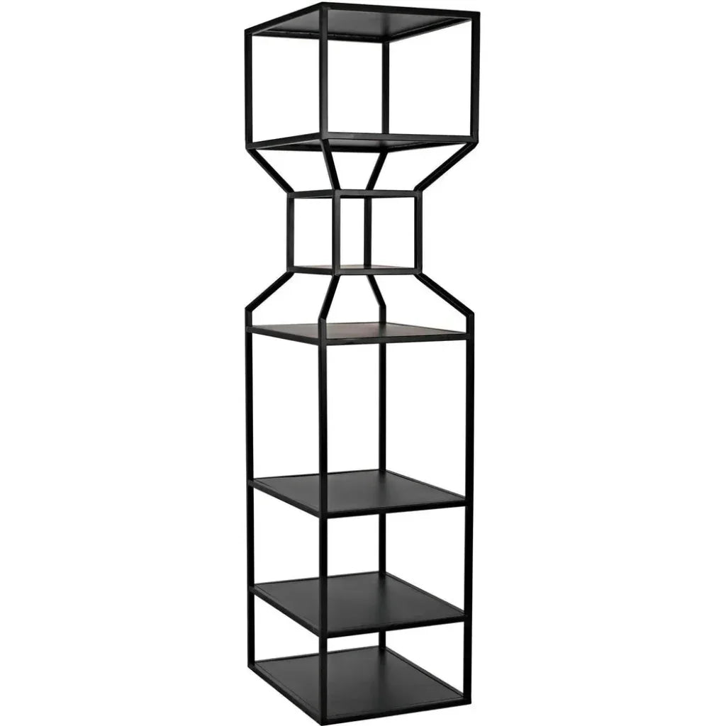 Downtown Black Metal Etagere