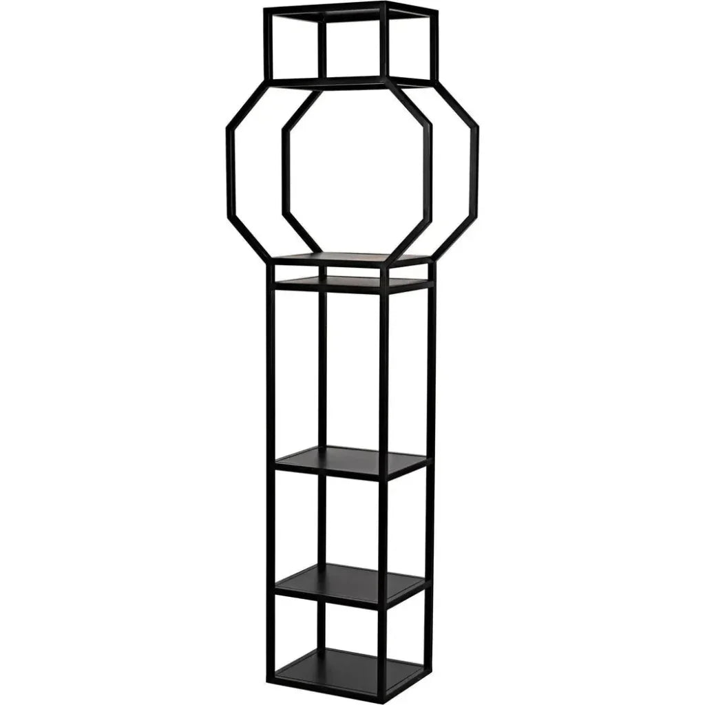 Downtown Black Metal Etagere