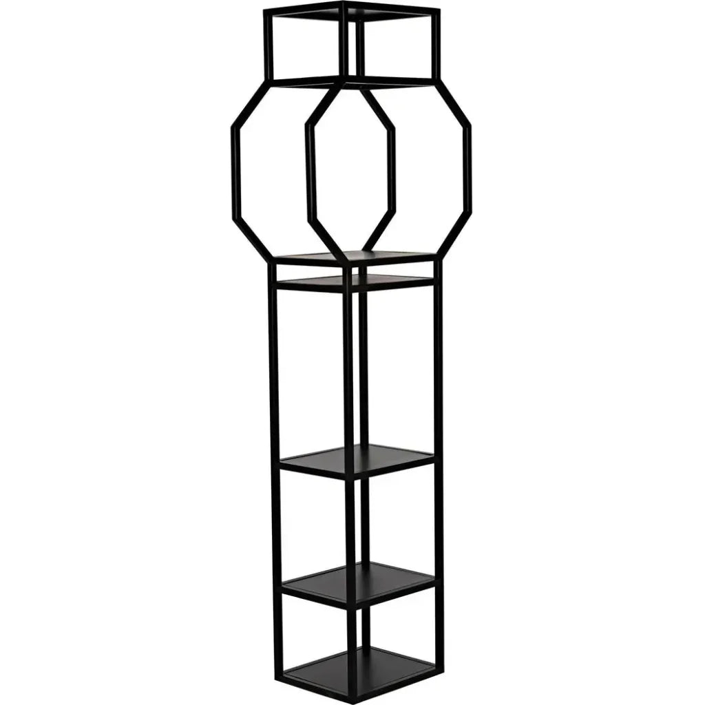 Downtown Black Metal Etagere