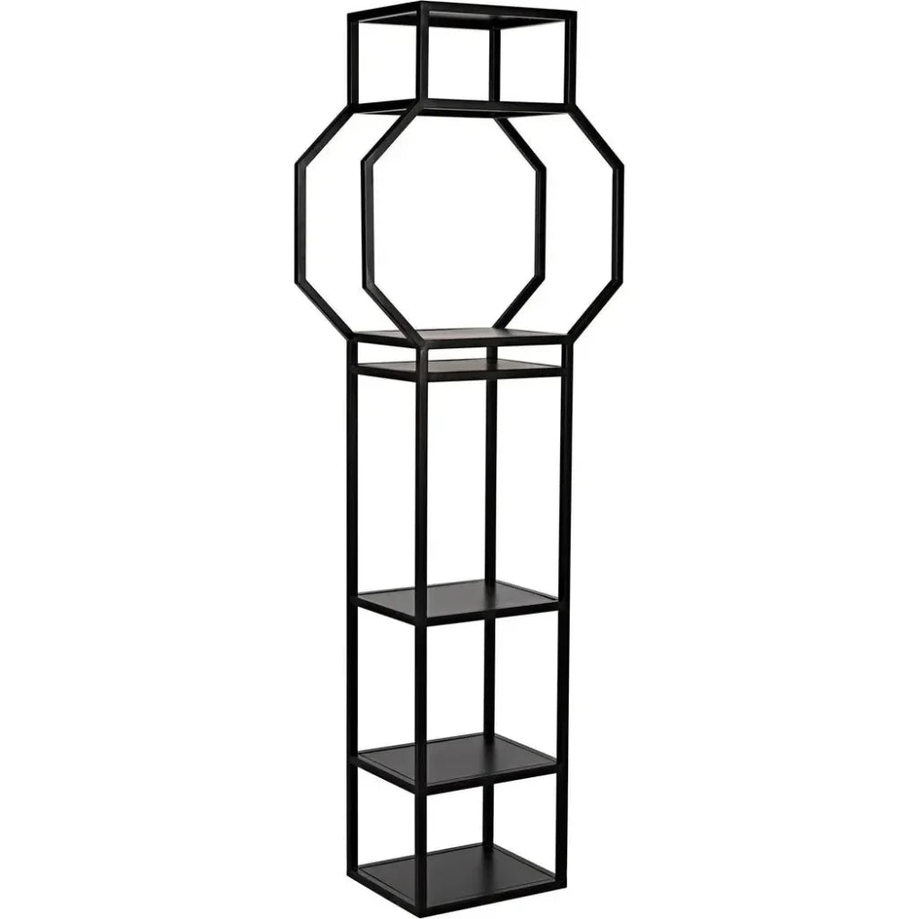 Downtown Black Metal Etagere