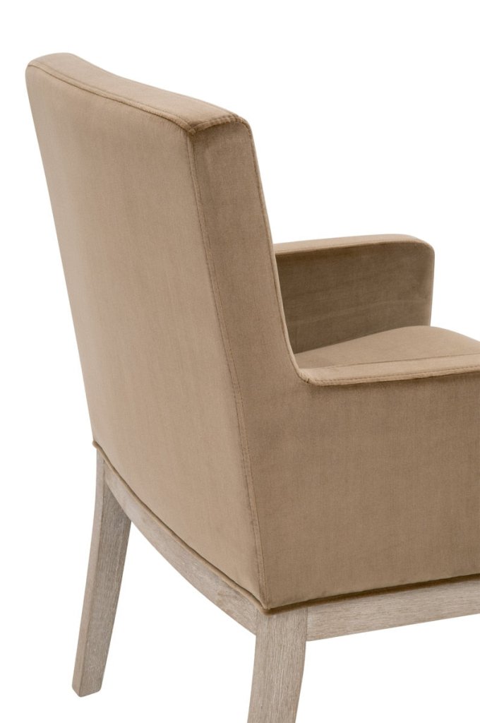 Essentials For Living Drake Cotton Brown Arm Chair