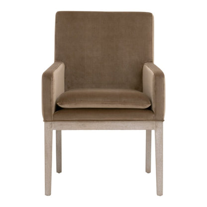 Essentials For Living Drake Cotton Brown Arm Chair