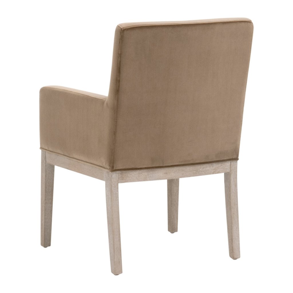Essentials For Living Drake Cotton Brown Arm Chair