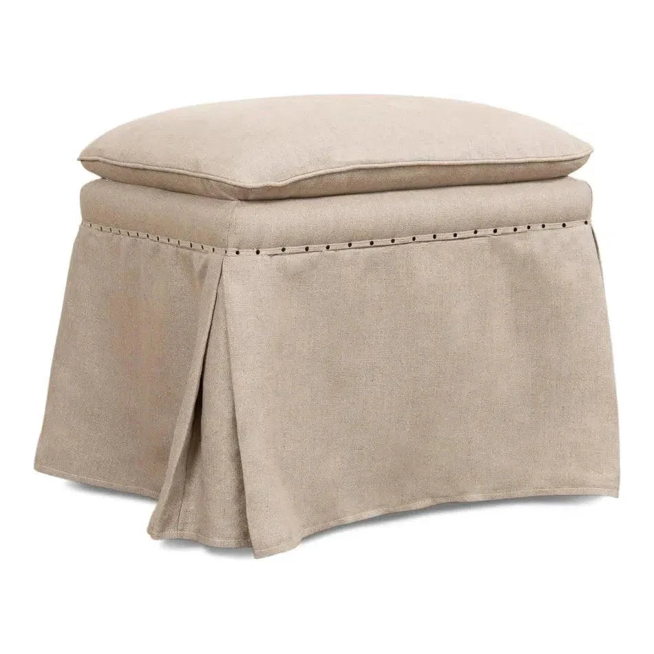 Sarreid Draped Skirted Ottoman (Set of 2)