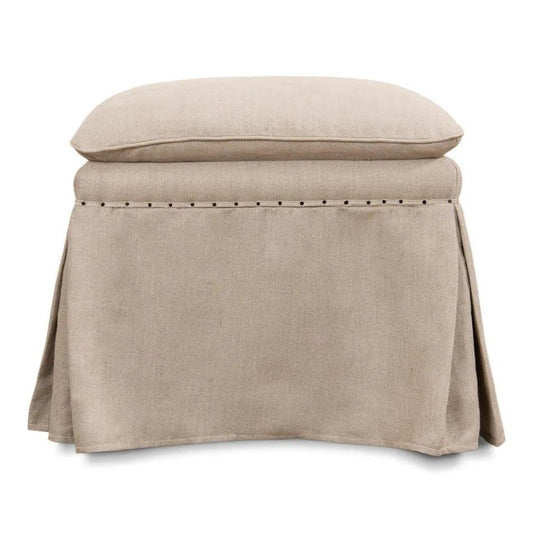 Sarreid Draped Skirted Ottoman (Set of 2)