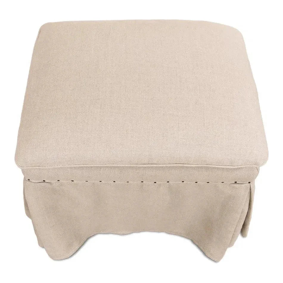 Sarreid Draped Skirted Ottoman (Set of 2)
