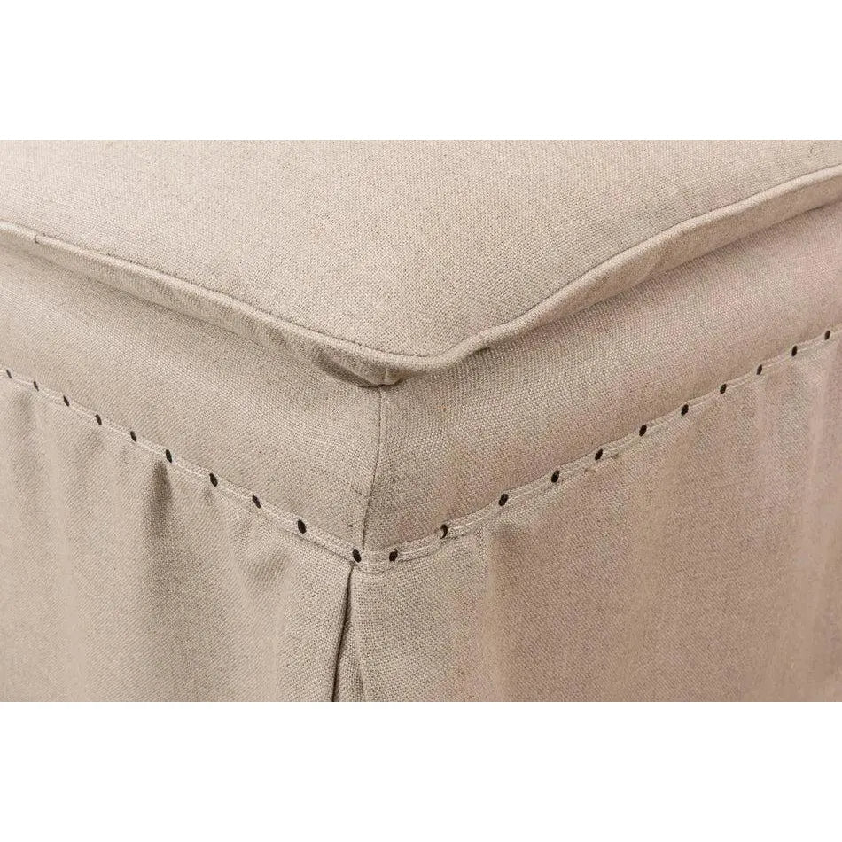 Sarreid Draped Skirted Ottoman (Set of 2)