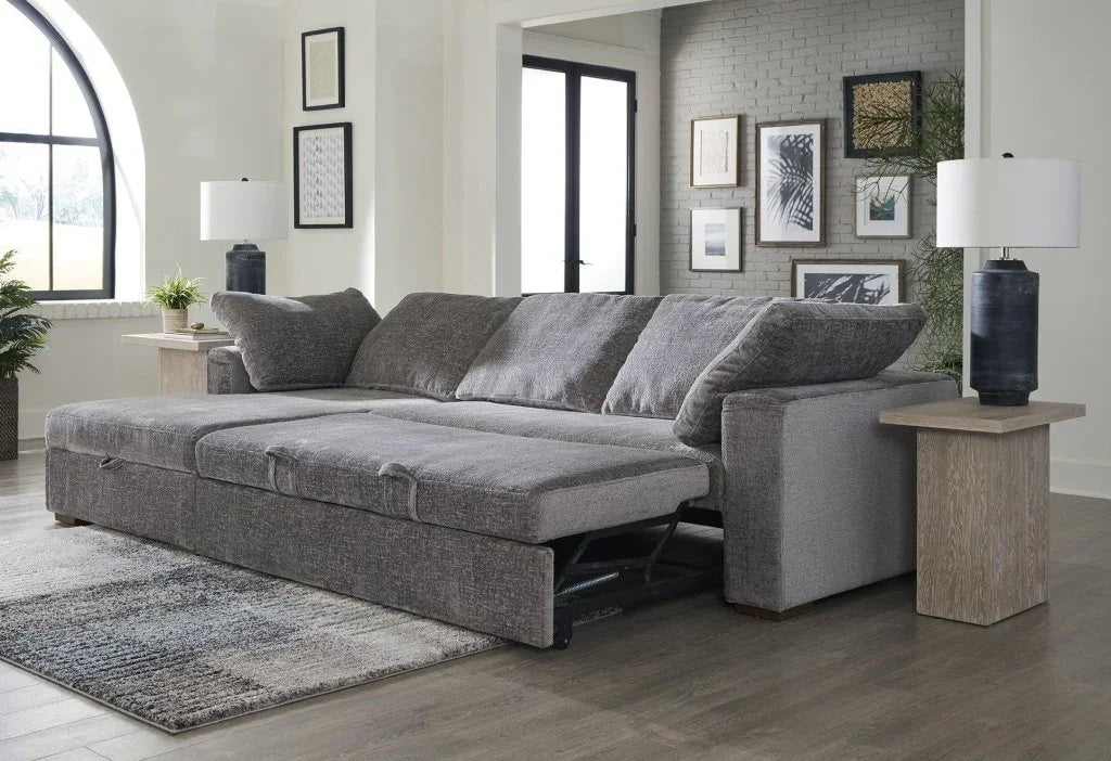 Drift Performance Fabric Sectional Sleeper (Set of 2)