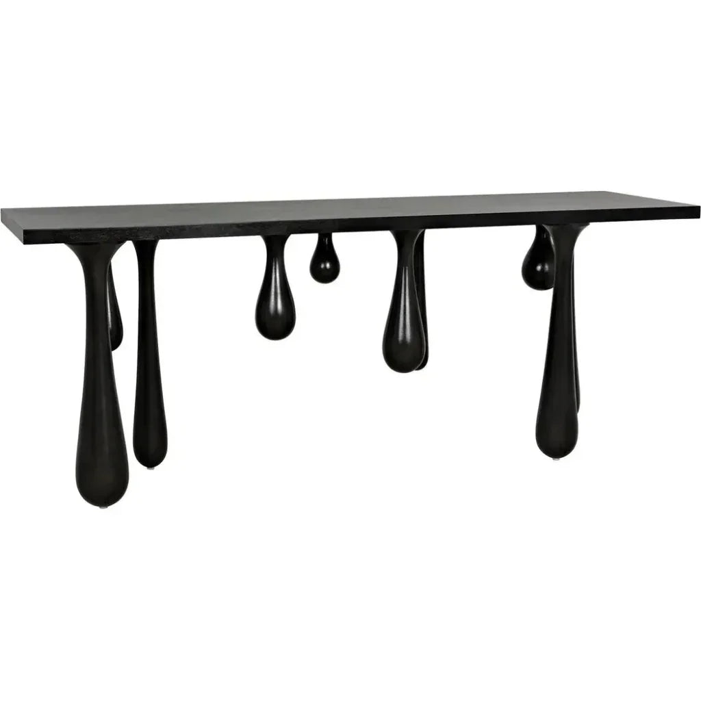 Noir Drop Design Wooden Console Table