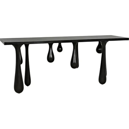 Noir Drop Design Wooden Console Table