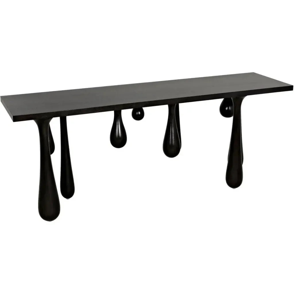 Noir Drop Design Wooden Console Table
