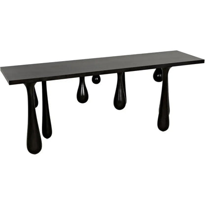 Noir Drop Design Wooden Console Table