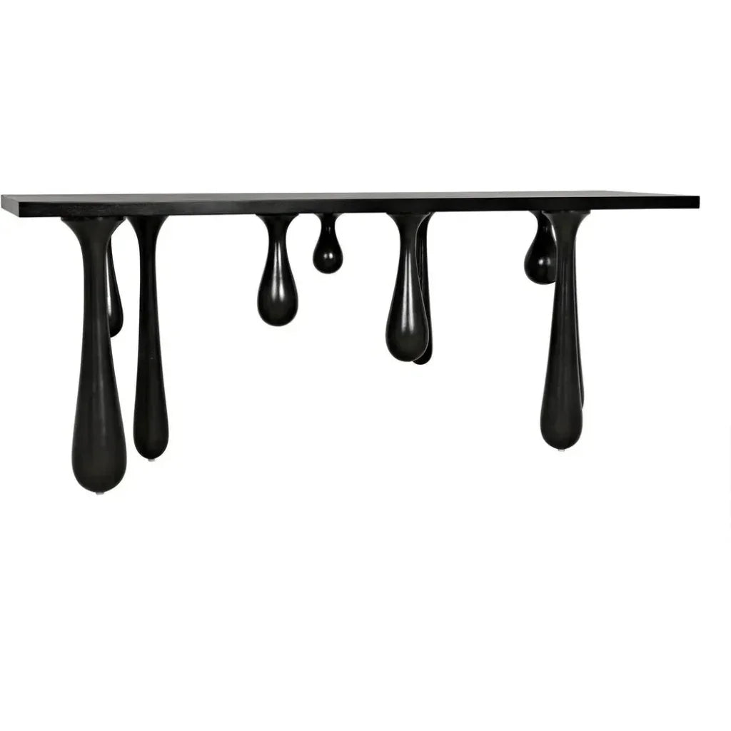 Noir Drop Design Wooden Console Table