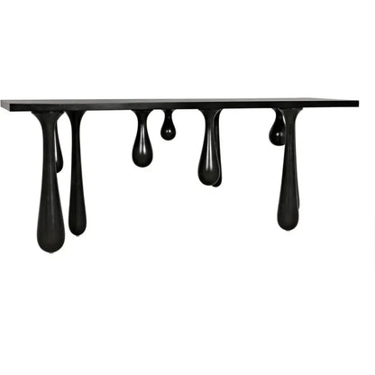 Noir Drop Design Wooden Console Table