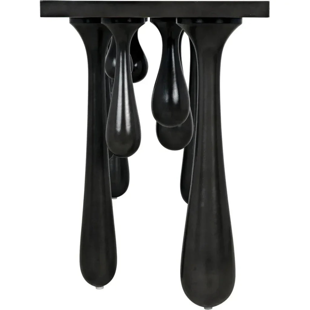 Noir Drop Design Wooden Console Table
