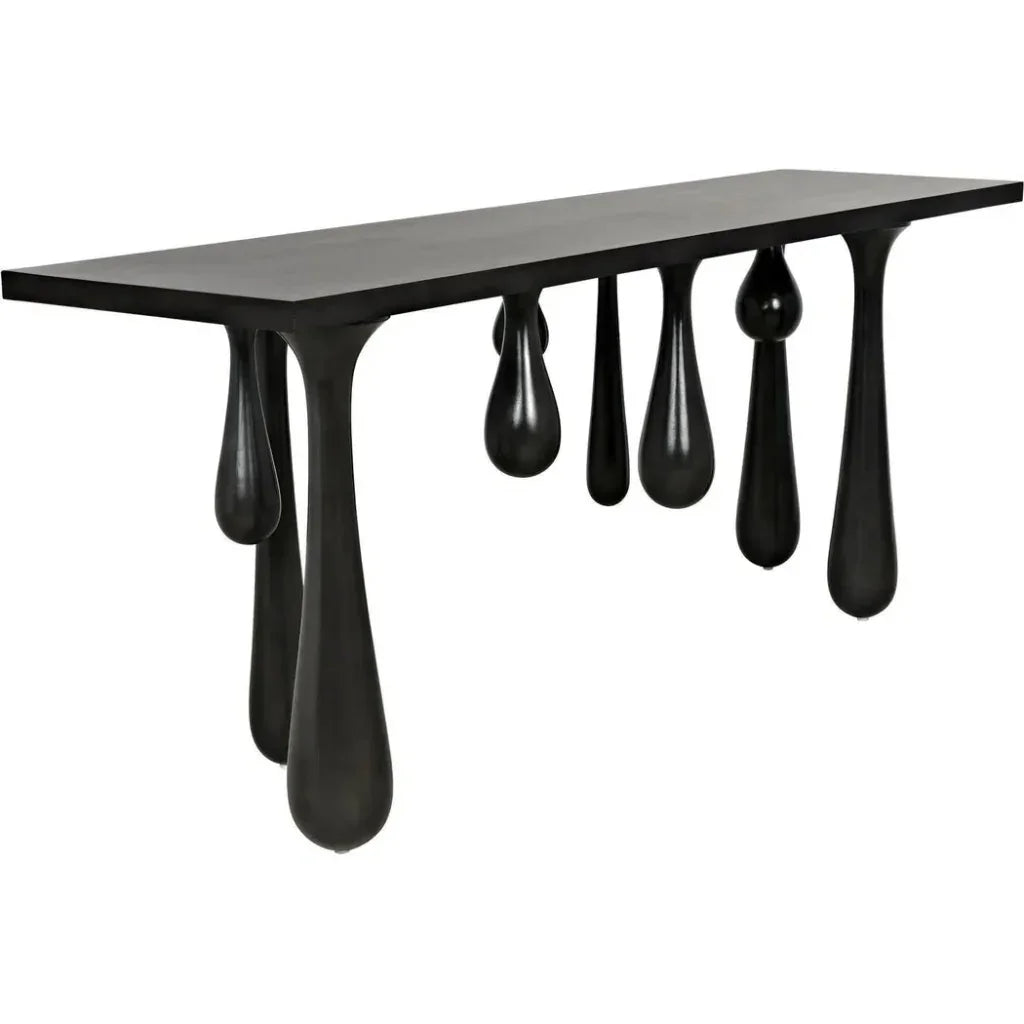 Noir Drop Design Wooden Console Table