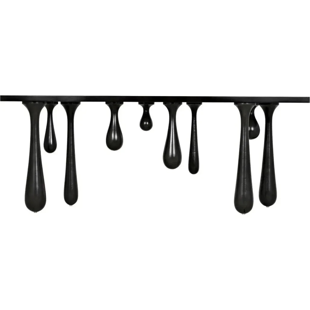 Noir Drop Design Wooden Console Table