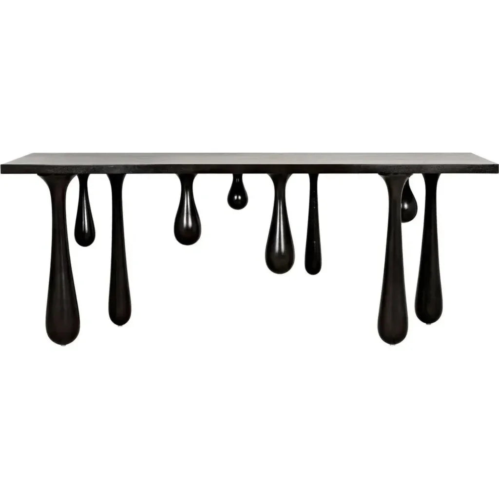 Noir Drop Design Wooden Console Table