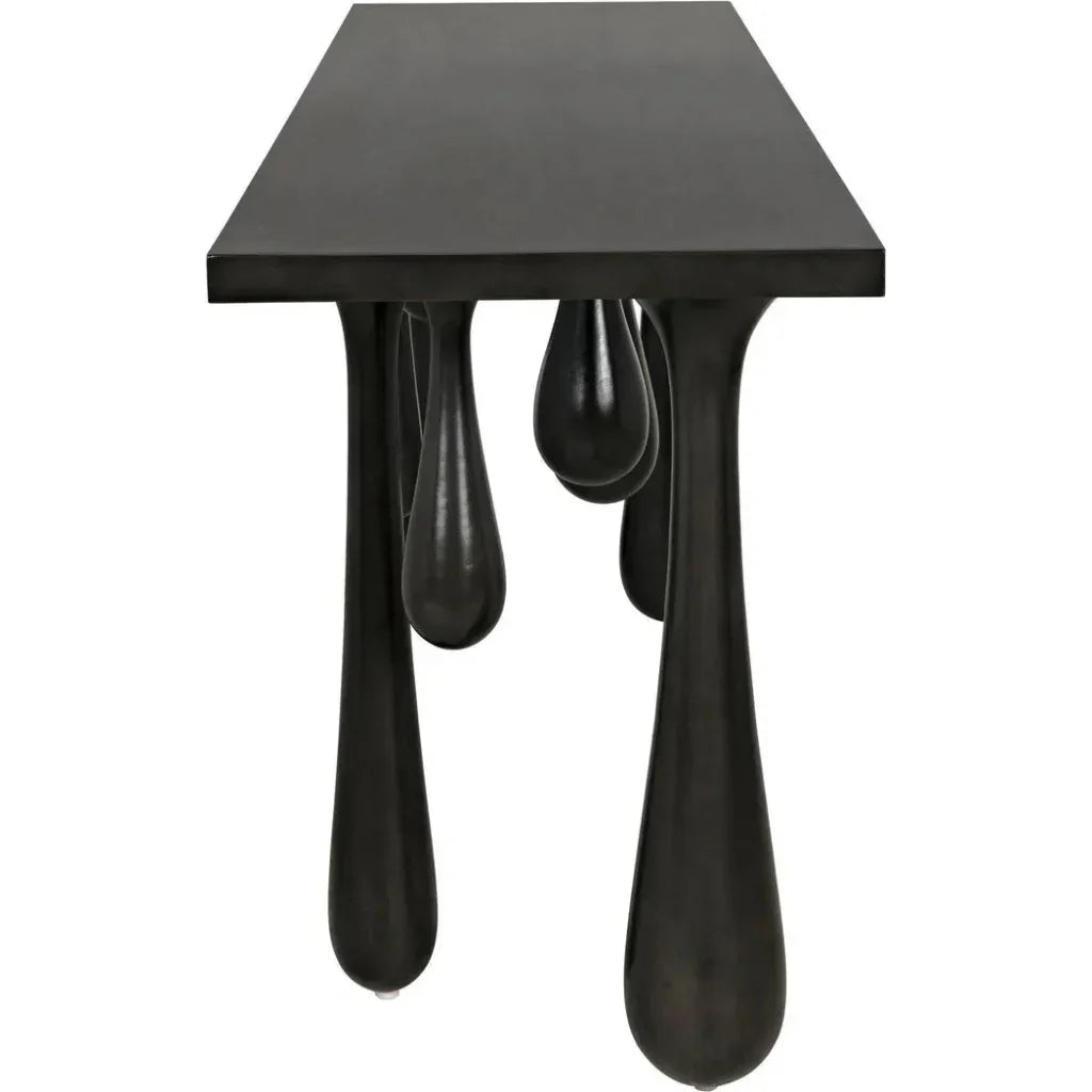 Noir Drop Design Wooden Console Table