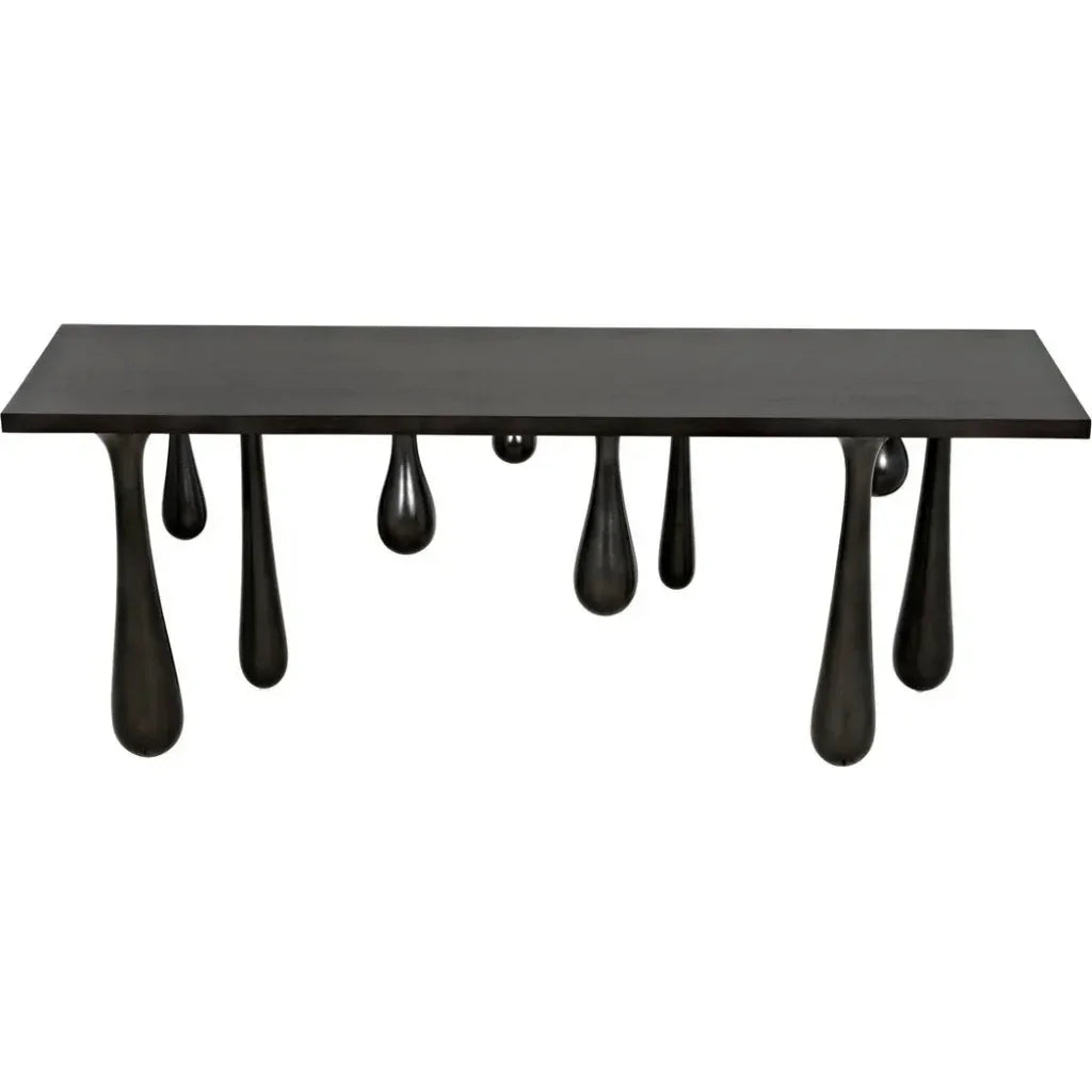 Noir Drop Design Wooden Console Table