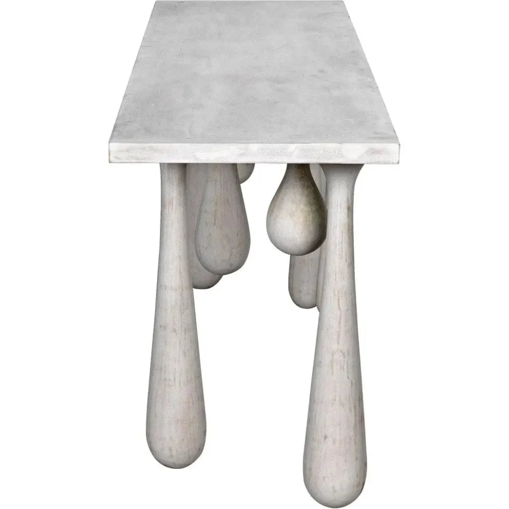 Noir Drop Design Wooden Console Table
