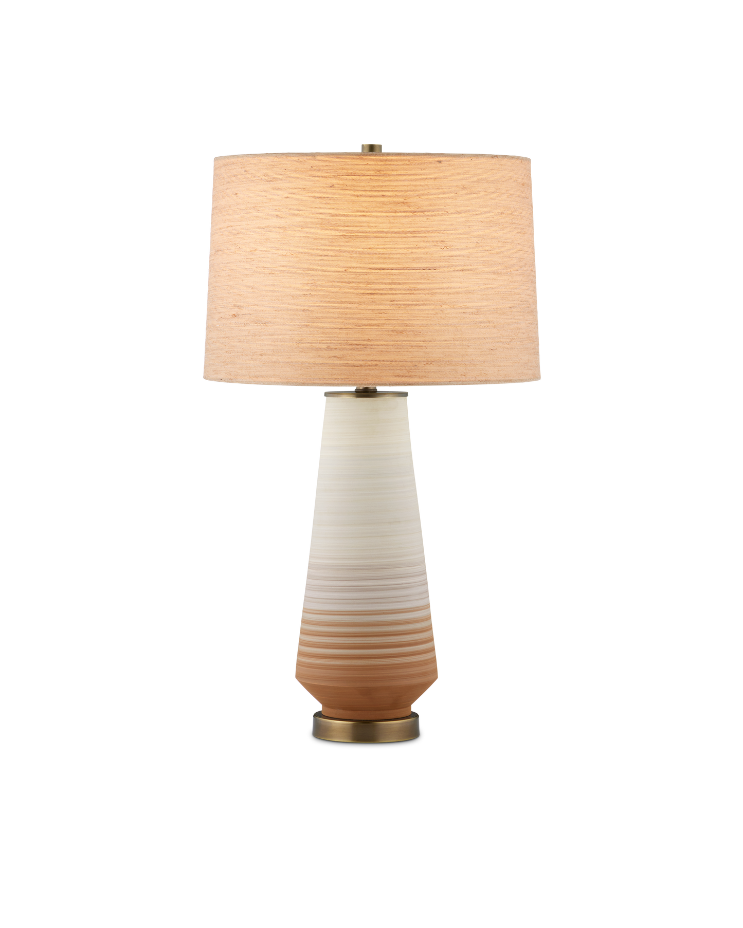 Geologie Porcelain and Metal Beige Table Lamp