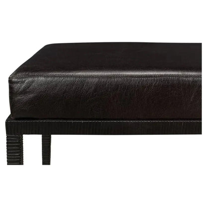 Duke Ridged Iron Bench - LOOMLAN - Sarreid - Bedroom Benches