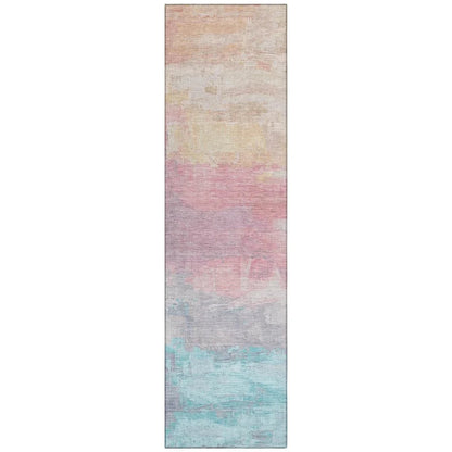 LOOMLAN Rugs Duskaria Orange Washable Indoor-Outdoor Rug