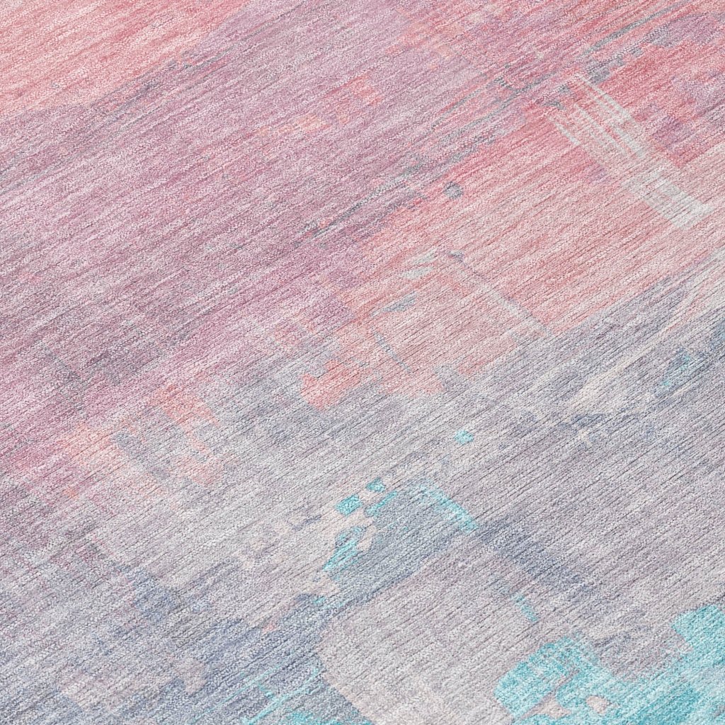 LOOMLAN Rugs Duskaria Orange Washable Indoor-Outdoor Rug