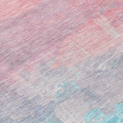 LOOMLAN Rugs Duskaria Orange Washable Indoor-Outdoor Rug