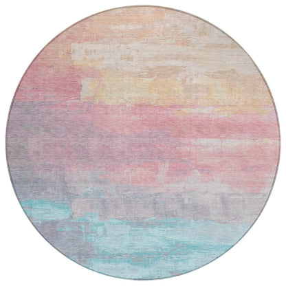 LOOMLAN Rugs Duskaria Orange Washable Indoor-Outdoor Rug