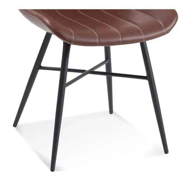 Bassett Mirror Dylan Metal Brown Armless Dining Chair