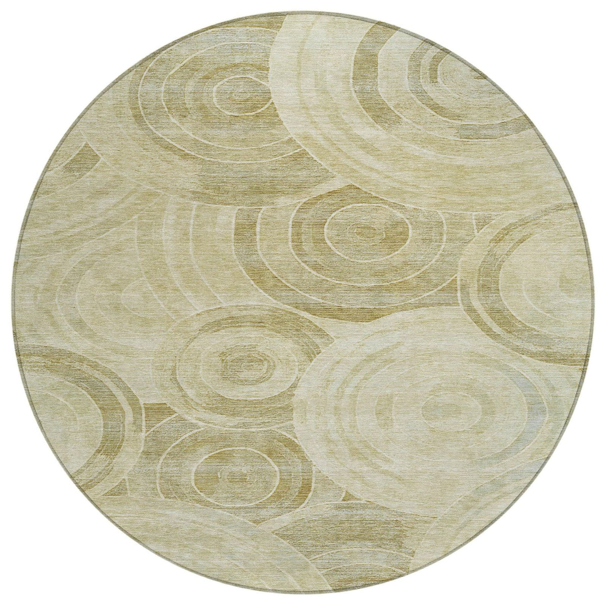Jaelain Gold Washable Indoor-Outdoor Rug