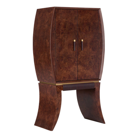 Harvey Wooden Brown Bar Cabinet