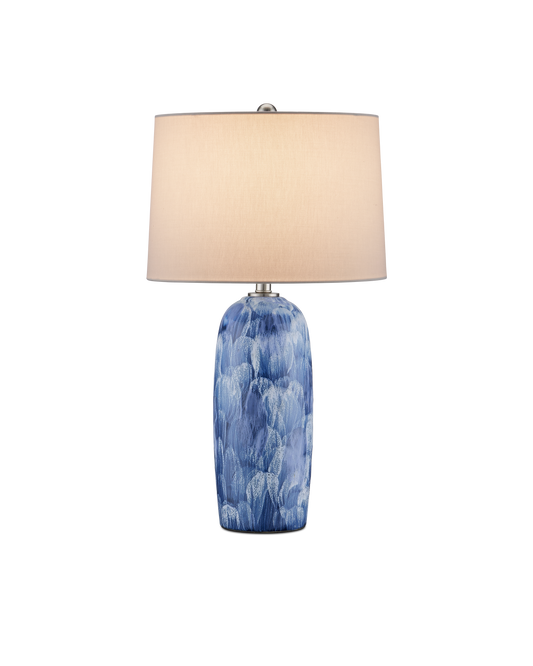 Pallas Ceramic Blue Table Lamp