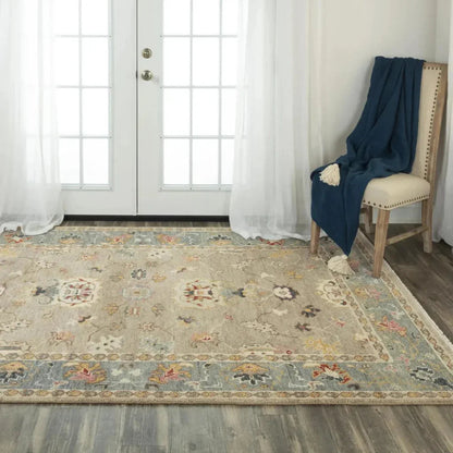 Cofe Floral Beige Large Area Rugs For Living Room -- beige