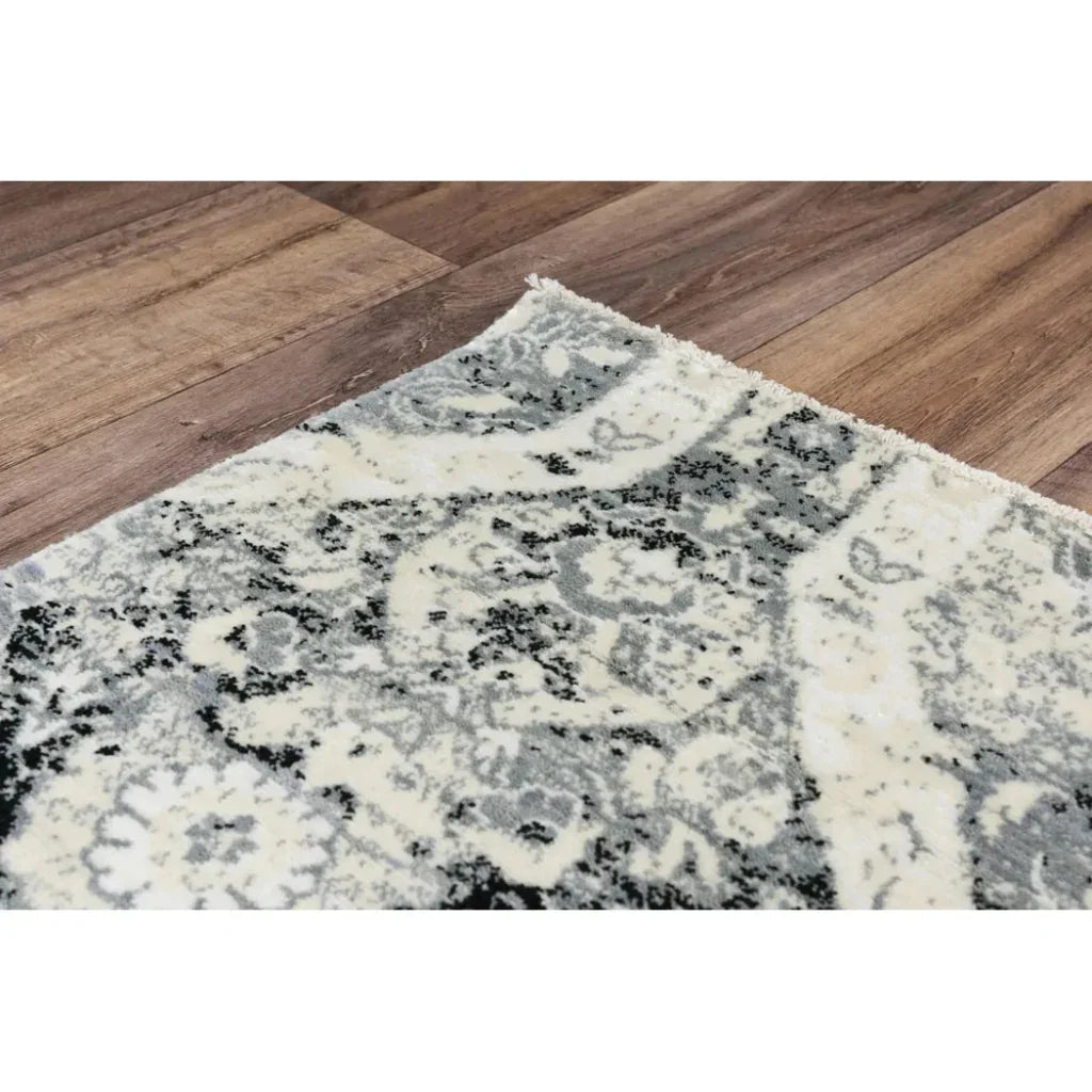 Coly Floral White Large Area Rugs For Living Room -- white