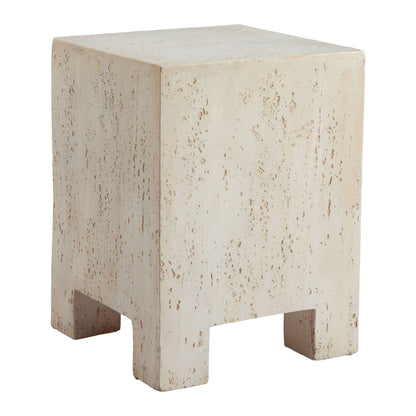 Kitara Metal Beige Square Side Table