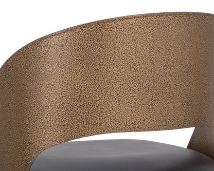 Dezirae Leather Upholstered Barstool